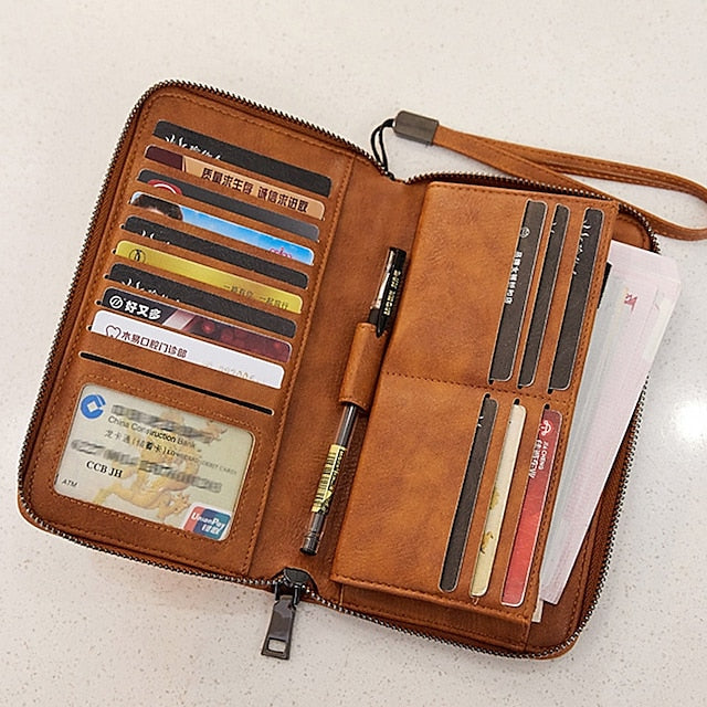 Leather Bag Outdoor Mobile Wallet Daily Women's Phone PU