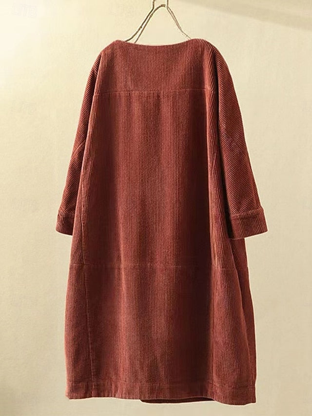 Women's Midi Dress Shift Dress Casual Daily Regular Fit