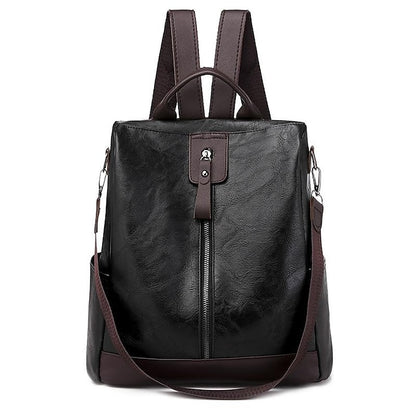 Backpack Women's Leather Commuter Daily Zipper PU