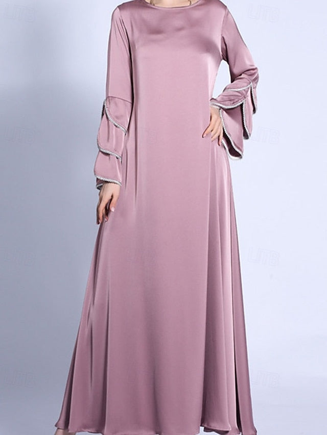 Women's Long Dress Maxi Dress Satin Dress Swing Dress