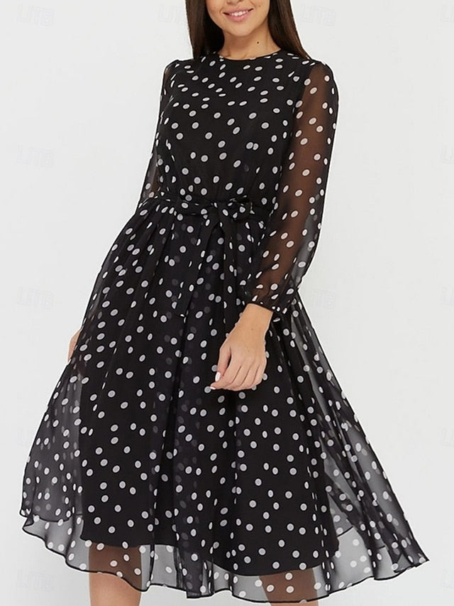 Women's Midi Dress A Line Dress Casual Daily Regular Fit