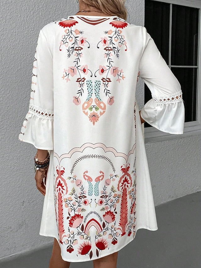 Women's Midi Dress Chiffon Dress Boho Chic Dresses Boho