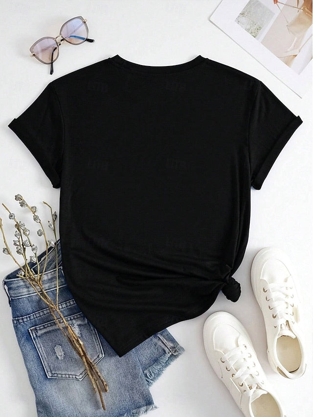 Music Festival Women's T Shirt Print Graphic Music Casual
