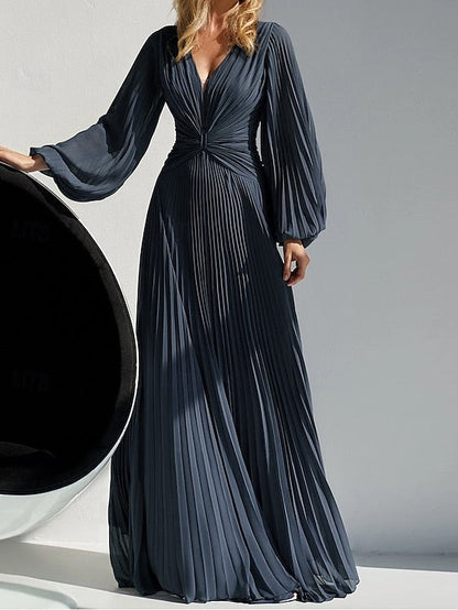 Mother Elegant Neck A-Line of Simple Dress Bride V the