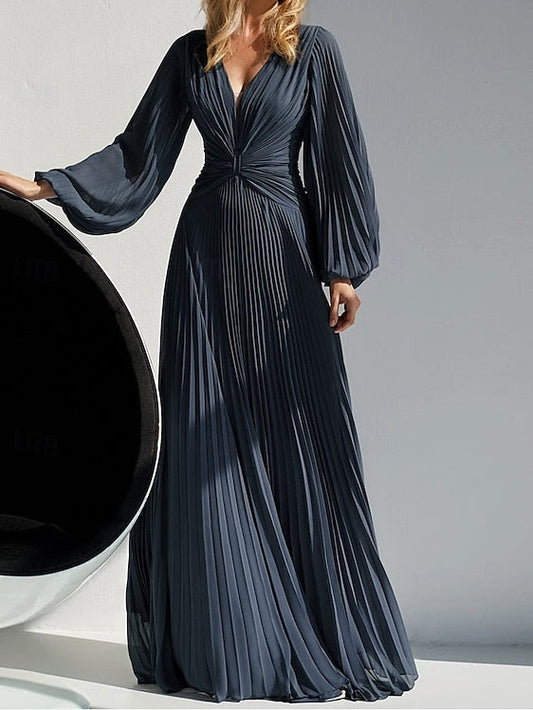 Mother Elegant Neck A-Line of Simple Dress Bride V the