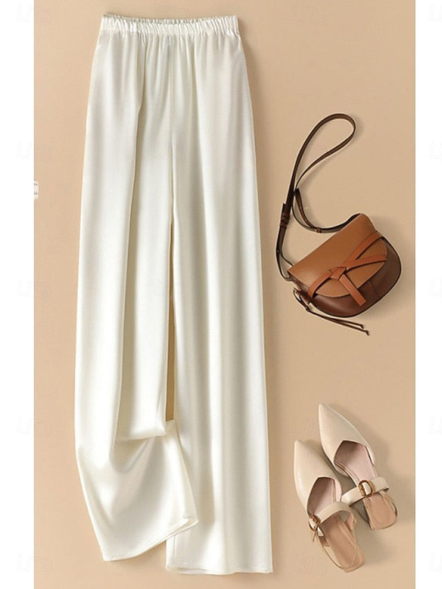 Women's Culottes Wide Leg Wide Leg Chinos Straight Elegant