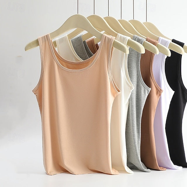 Women's Blouse Camisole Tank Top Plain Vintage Stylish