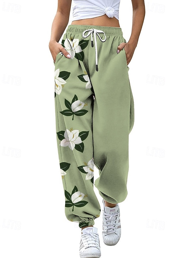 Women's Slacks Straight Streetwear Casual Full Length