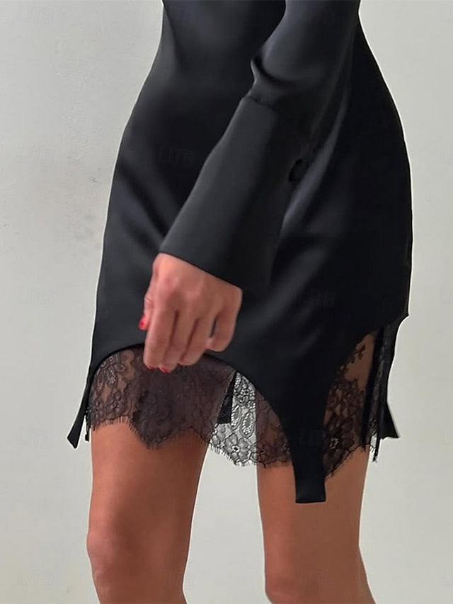 Women's Mini Dress Sheath Dress Tulle Dress Elegant Party