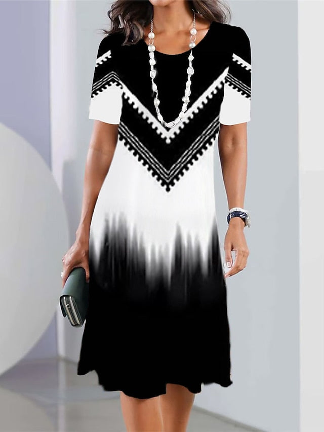 Women's Mini Dress T Shirt Dress Tee Dress Sundress Summer
