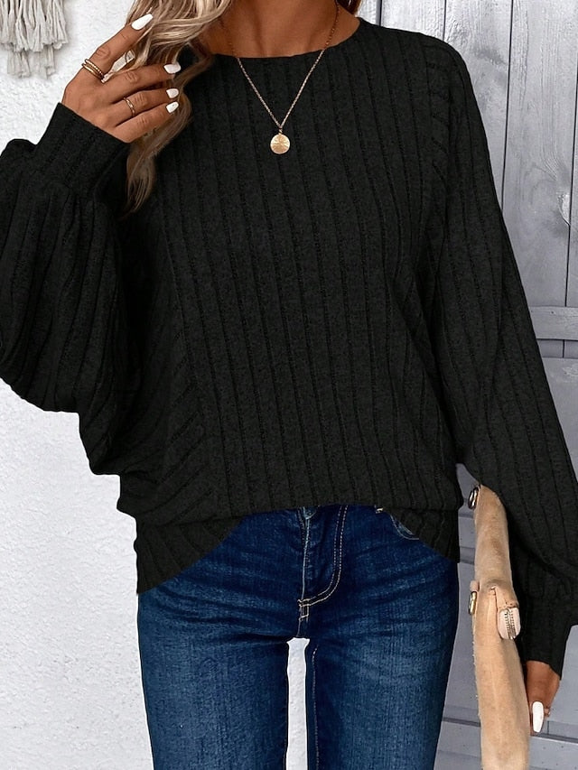 Top Women's Color Fashion Tee Solid Classic T Stylish Shirt