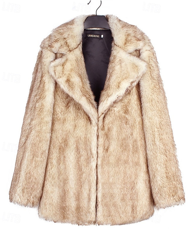 Faux Coat Comfortable Warm Fur Furs Women's