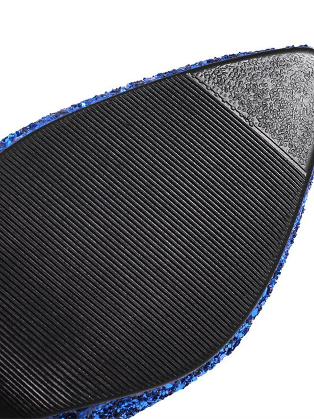 Glitter Boots Heel High Women's – Ankle Sparkly Red