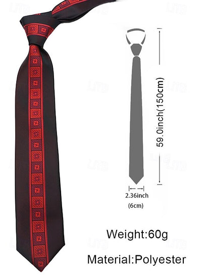with Men's Classic Necktie Pattern Polyester