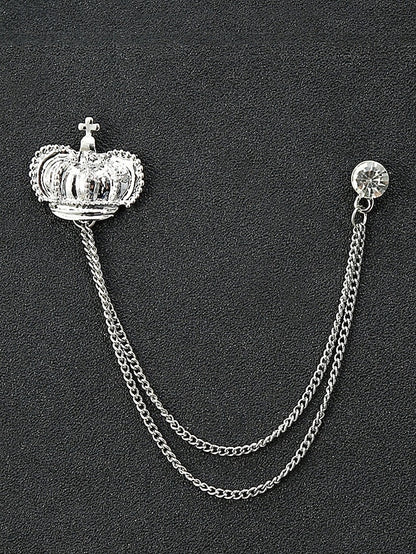 Elegant Pins Reindeer – Men's Alloy Christmas Collar