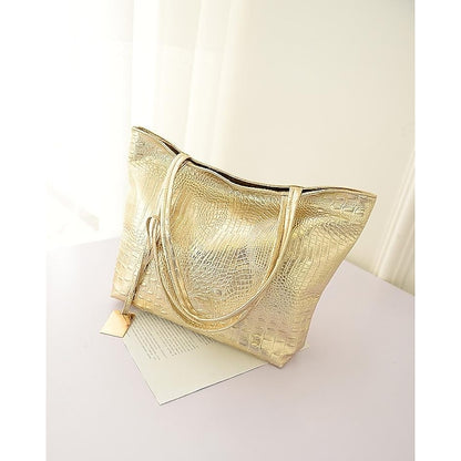 Shoulder Leather Tote Women's Nylon PU Bag Outdoor