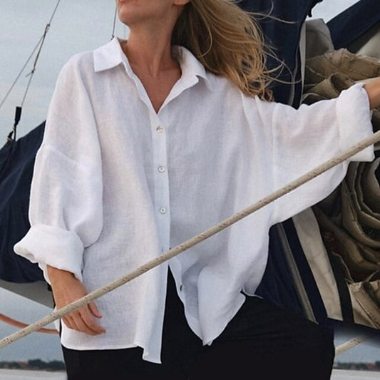 Women's Summer Shirt Casual Shirt Blouse Buttons Daily