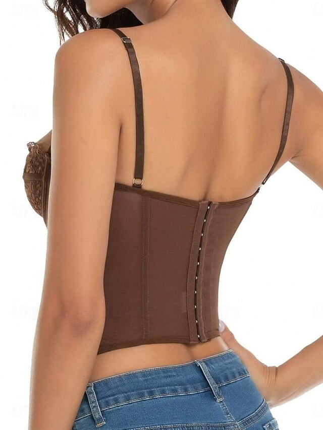 Sexy Plain Camisole Blouse Lace Top Tank Women's Stylish