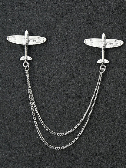 Elegant Pins Reindeer – Men's Alloy Christmas Collar