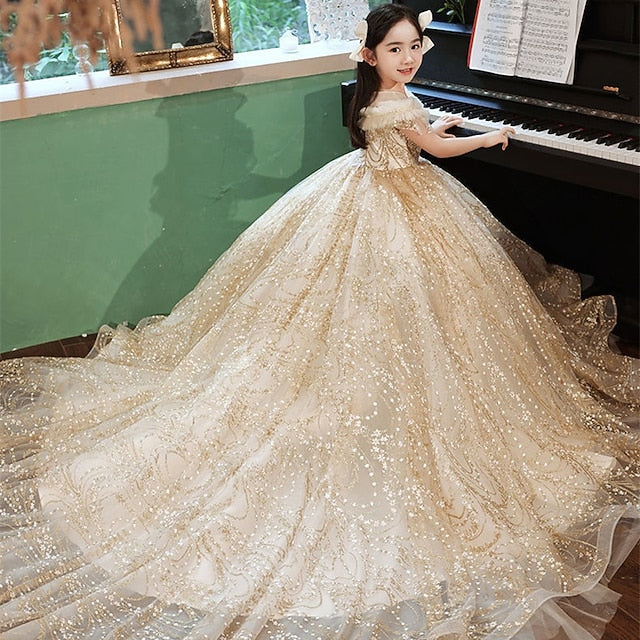 Girl Princess Flower Dress Kid's Girls'