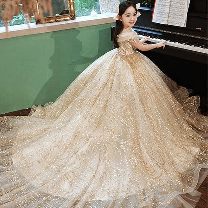 Girl Princess Flower Dress Kid's Girls'