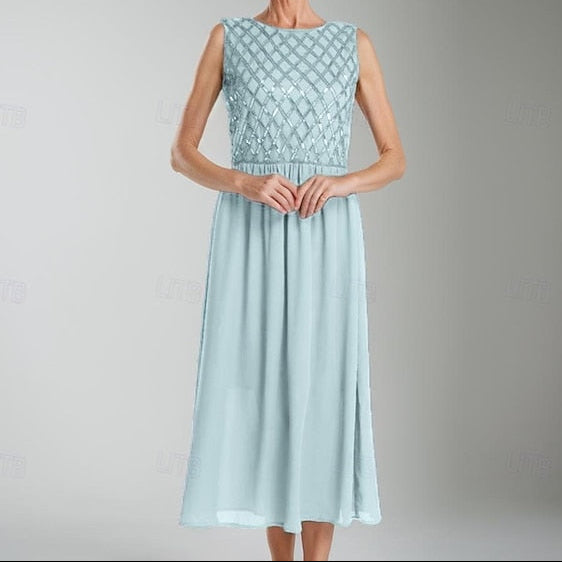 of Mother the Bride Simple A-Line Wedding Guest Dress