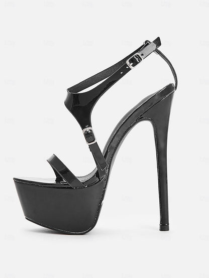 Sandals High Heel Women's Platform Black