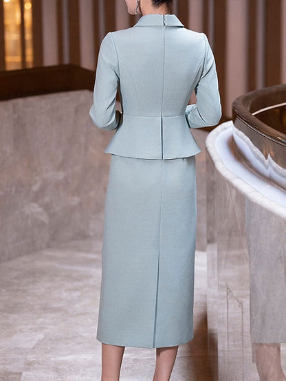 Elegant Mother Dress / Bride Shirt Column the Sheath Vintage of