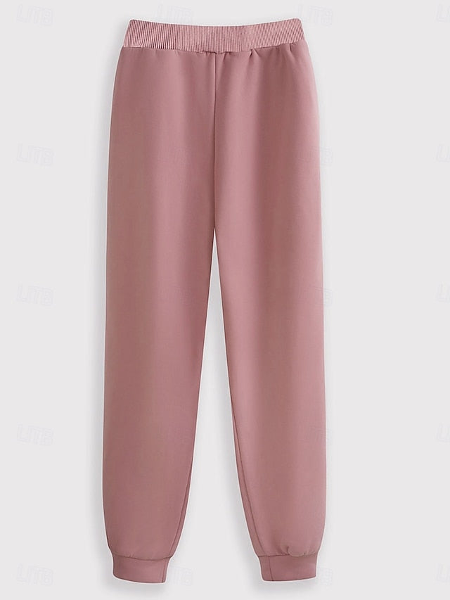 Women's Pajamas Set Fleece Lined 2 Sweatshirt Tracksuits