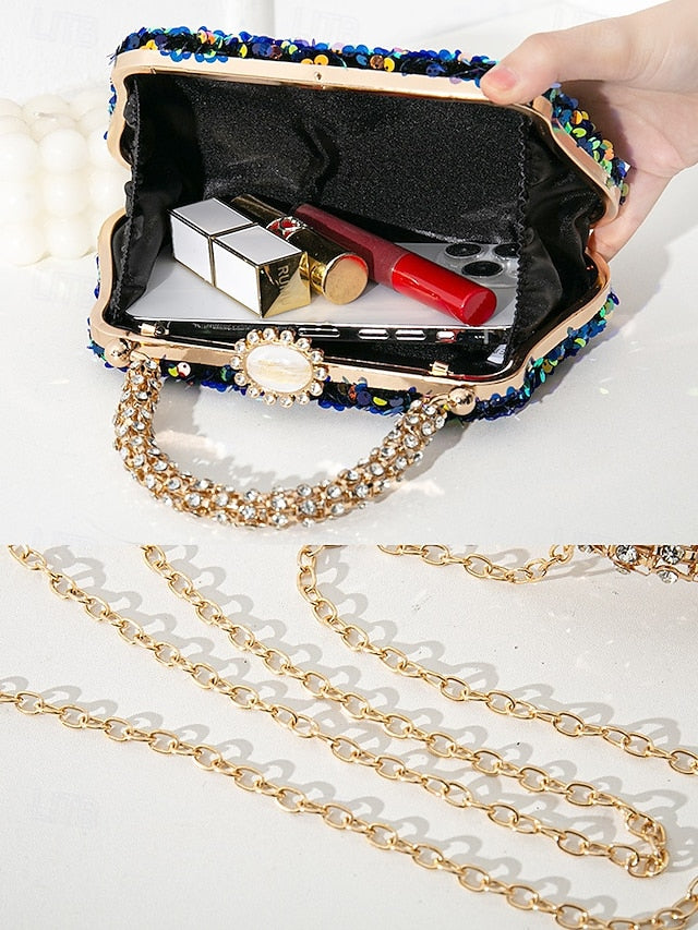 Evening Vintage Sequin Women's Embellished Clutch – Bag