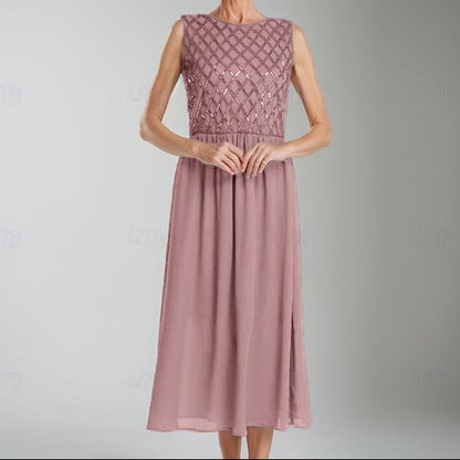 of Mother the Bride Simple A-Line Wedding Guest Dress