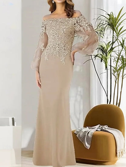 of Shoulder / Elegant Bride Trumpet Mother Mermaid the Dress Off