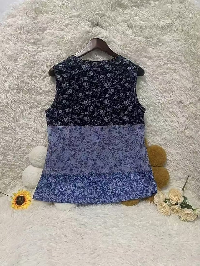 Women's Tank Top Camisole Tank Top Print Floral Bohemia