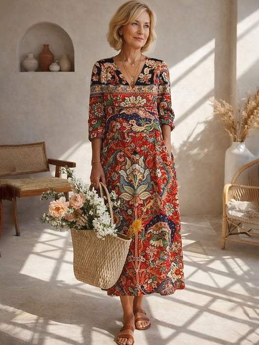 Women's Midi Dress Sundress Shift Dress Casual Party
