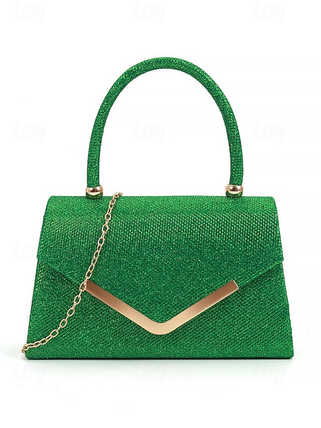 Evening Strap – Bag Women's Chain with Clutch Glitter