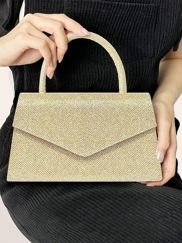 Clutch Bags Bag Evening Flap Polyester Women's Shoulder