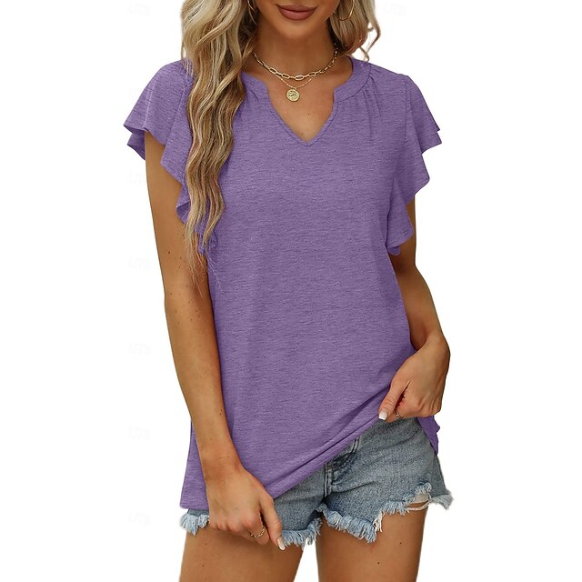 Women's T Shirt Summer Tops Tee Graphic Plants Stylish