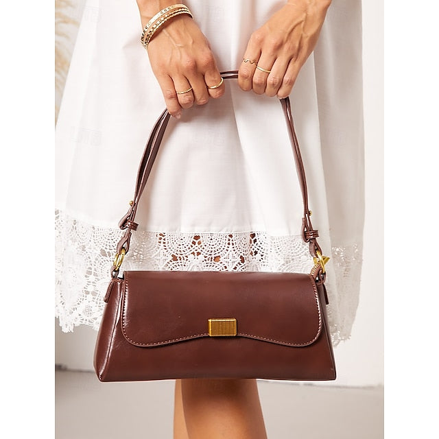 Tote Daily Bag Baguette Women's Office Shopping PU Leather