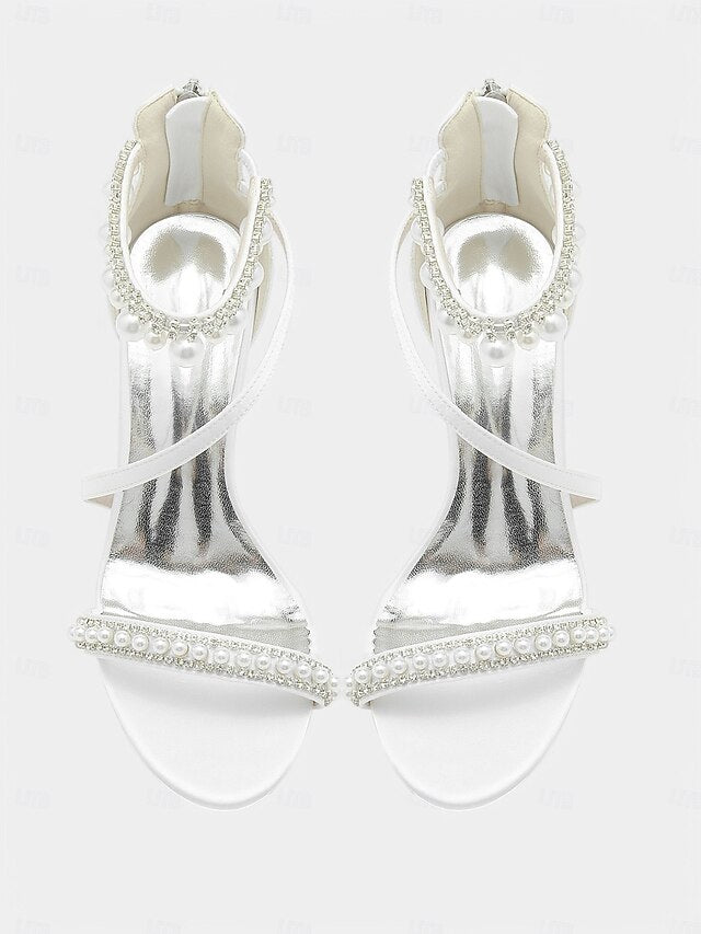 Chic Pink Party Strap Satin – Heels Ankle Pointed-Toe