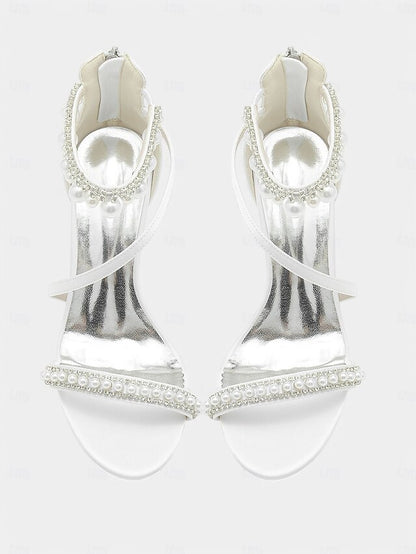 Chic Pink Party Strap Satin – Heels Ankle Pointed-Toe