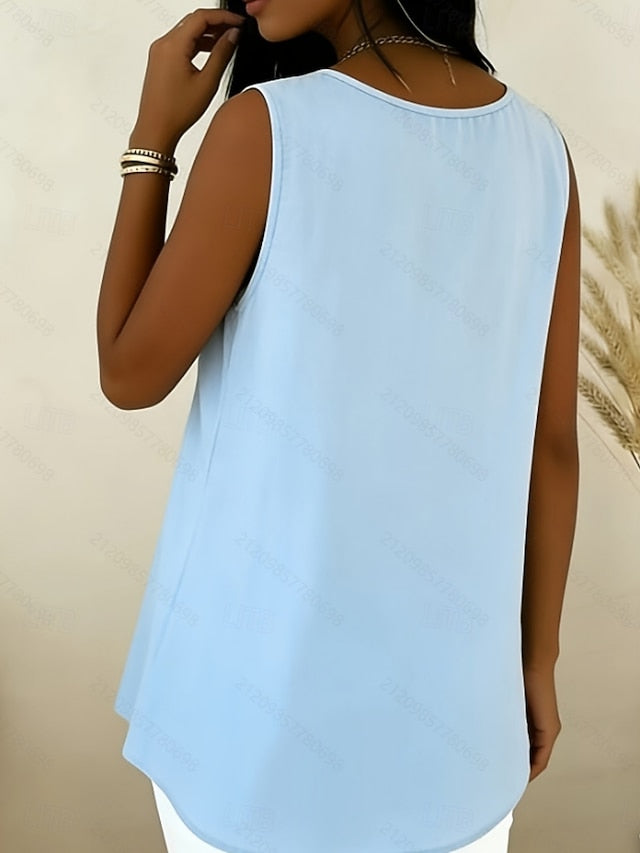 Women's Blouse Ruched Buttons Solid Color Stylish Basic