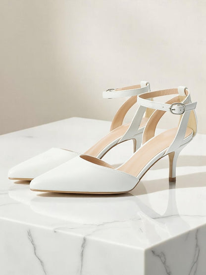 Women's Gold Ankle Heels Strap Glitter