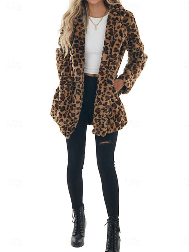 Pockets Patchwork Coat Breathable Winter Women's Warm with