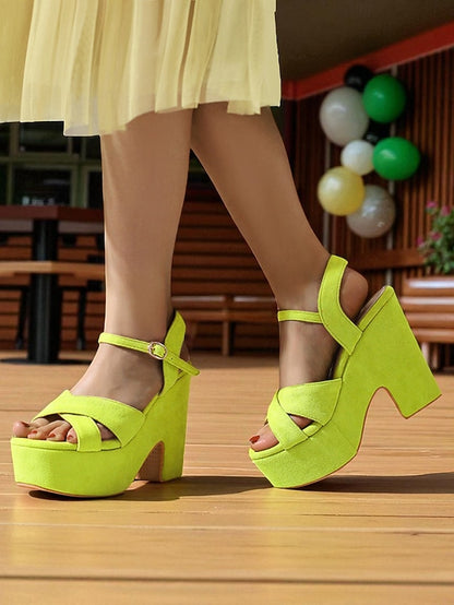 with Strap Platform Pink Sandals - Suede Hot Women's Ankle