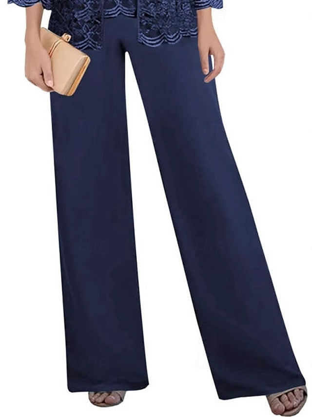 Pantsuit Mother Elegant Bride Square Guest Dress Wedding of the