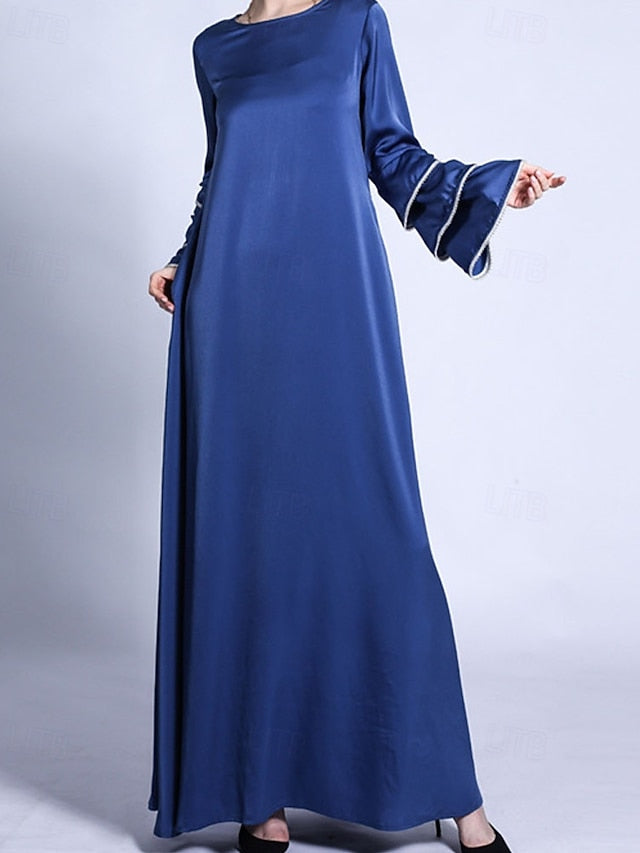 Women's Long Dress Maxi Dress Satin Dress Swing Dress