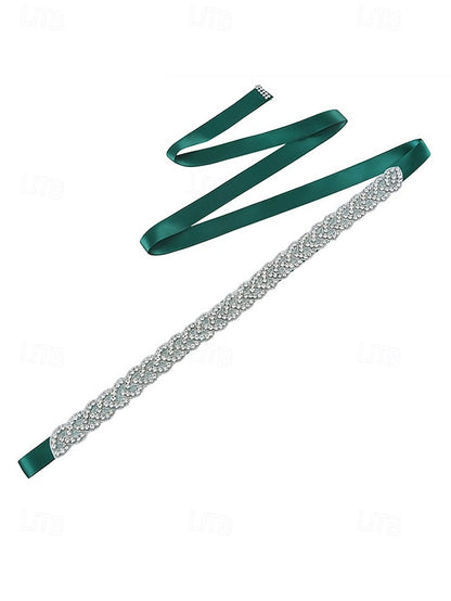 Bridal Waistband Wedding Rhinestone Elegant Crystal