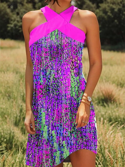 Women's Mini Dress Sundress A Line Dress Vacation Casual