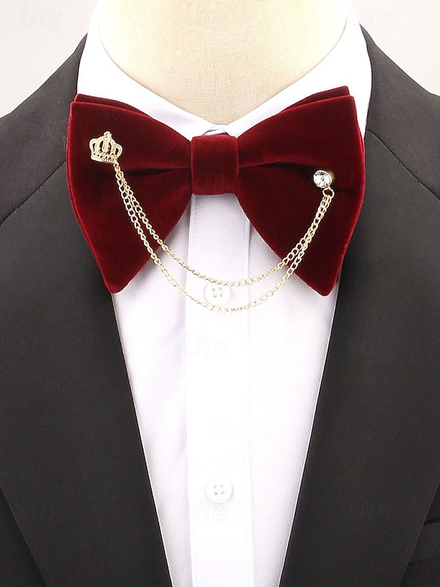 and Velvet Chain Men's Detail – Bow Tie Crown with