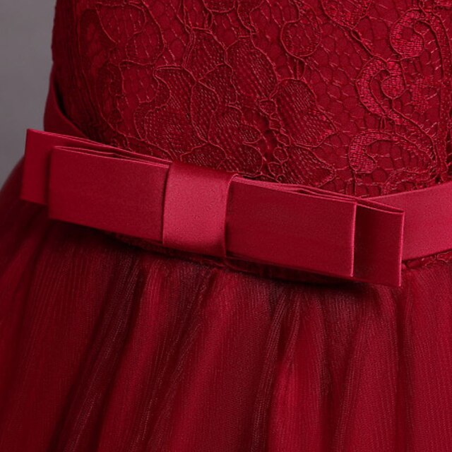 Floral Plain Party Line Kids Little Dress A Girls'